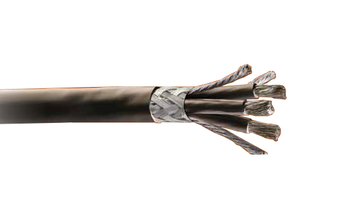 Alpha Wire V16306 6 AWG 3 Conductor Foil/Braid XLPE Insulation 600V VFD Industrial Series V Cable