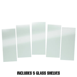 10"W x 24"L Tempered Glass Shelves Econoco SHGL1024 (Pack Of 5)