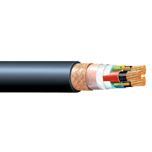 FX-TFOI1C185MM2VFD 1 Core 185 mm² FX TFOI 1.8/3KV Shipboard VFD Flexible Flame Retardant Copper Wire Braid Shield Cable