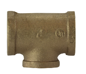 2" X 1" X 1 1/4" Red Brass Reducing Tee Nipples And Fittings 80106-321620