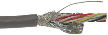 Alpha Wire 5296C 20 AWG 6 Pair PVC Insulation 300V SupraShield Premium Foil Braid Xtra Guard Performance Cable