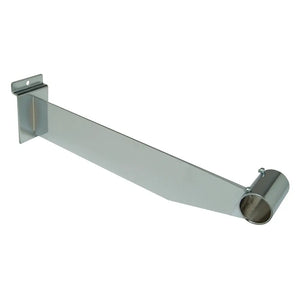 12" Long Bracket For Round Hangril Tubing For Slatwall SW/RM