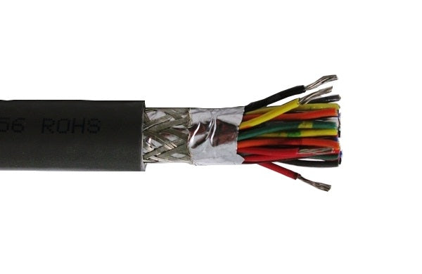 Belden 1214A 26 AWG 16 Conductors Duofoil shield PVC jacket Black Instrumentation Medical Elec Interconnect Computer Cable