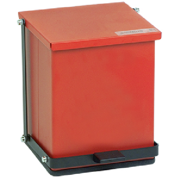 Red Step-On Can 4 Gallon 16 Quart Detecto P-16R