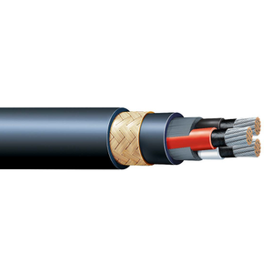 P-LSXTPO-BS4C444 444 MCM 4 Core IEEE 1580 Type LSXTPO Armored And Sheathed LSHF Flame Retardant Power Cable