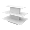 3-Tier Melamine Rectangular Table White Econoco WD3RTWH