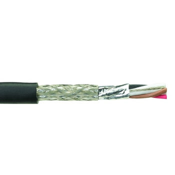 Alpha Wire 45173/1 16 AWG 3 Conductor Brown/Blue/Green SupraShield Premium Foil Braid 300V Xtra-Guard 4 Extreme Temperature Cable