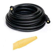 4/0 AWG 1C Type W Portable Round Power Cable Assembly With Cam-Lok Male/Female Ends, 50ft Lead