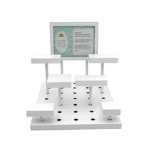 Modular Multi-Level Display Riser Kits Small Unit In Gloss White Finish Econoco ZNKIT1GW