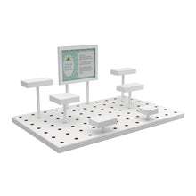 Modular Multi-Level Display Riser Kits - Large Unit In High Gloss White Finish Econoco ZNKIT2GW