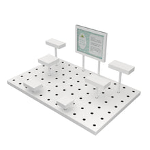 Modular Multi-Level Display Riser Kits - Large Unit In High Gloss White Finish Econoco ZNKIT2GW