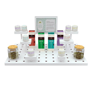 Modular Multi-Level Display Riser Kits - Large Unit In High Gloss White Finish Econoco ZNKIT2GW